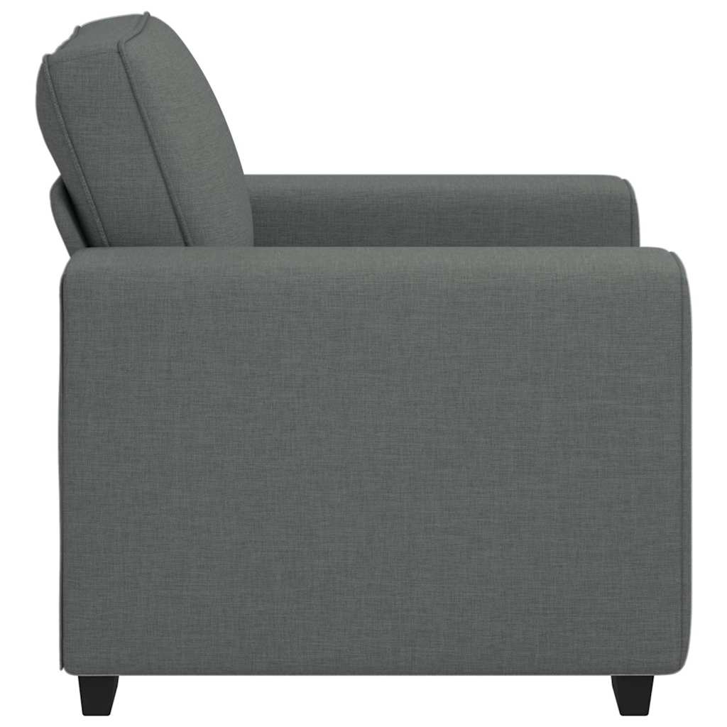 Poltrona 60 cm tecido cinzento-escuro