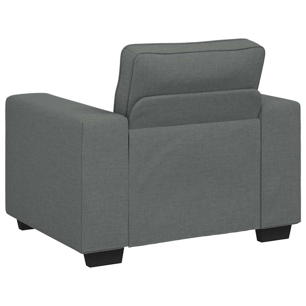 Poltrona 60 cm tecido cinzento-escuro