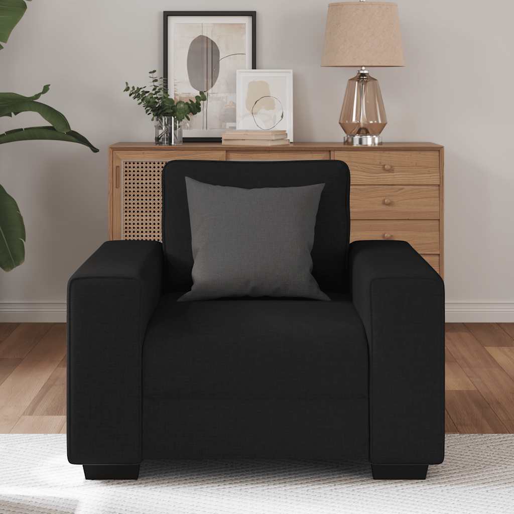 Poltrona 60 cm tecido preto
