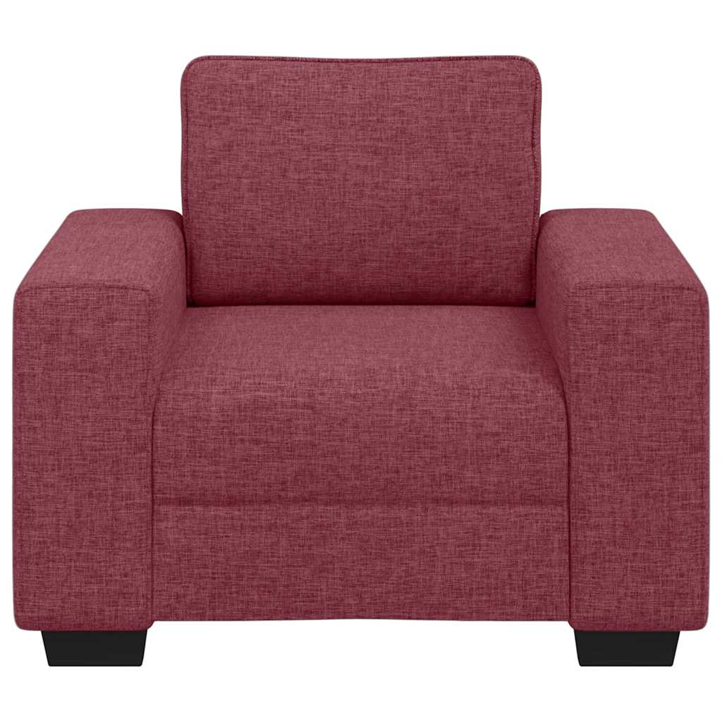 Poltrona 60 cm tecido vermelho tinto
