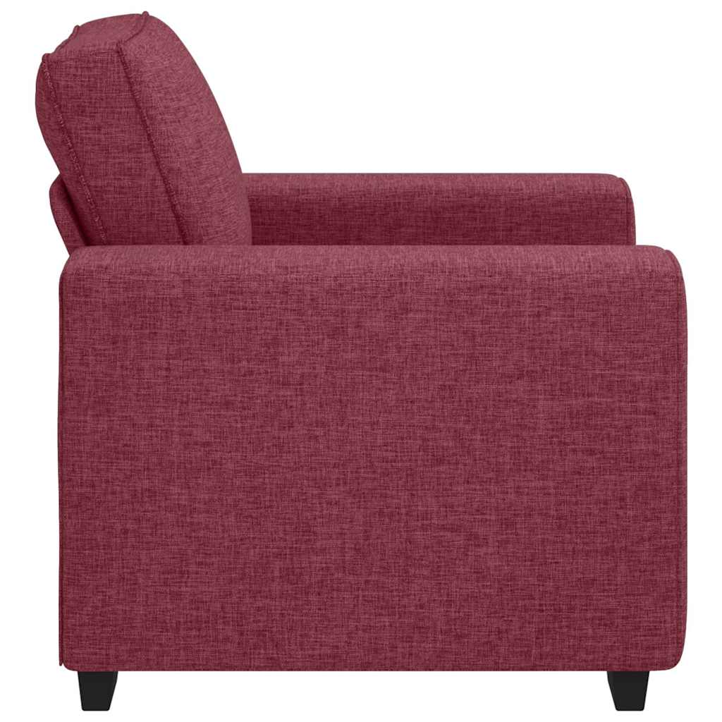 Poltrona 60 cm tecido vermelho tinto