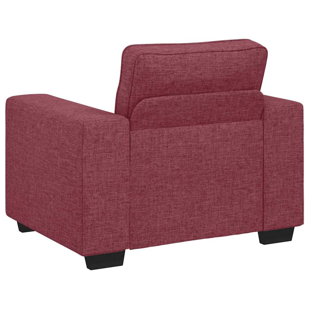 Poltrona 60 cm tecido vermelho tinto