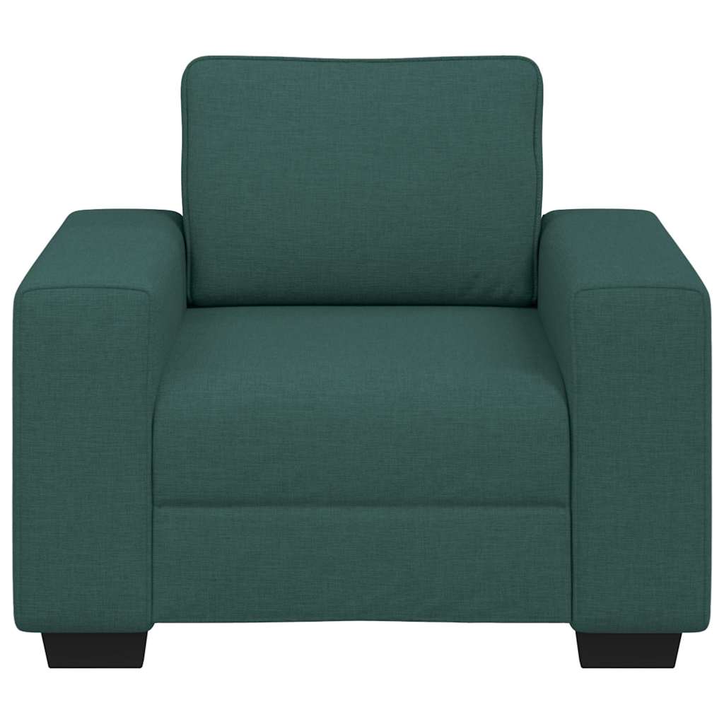 Poltrona 60 cm tecido verde-escuro