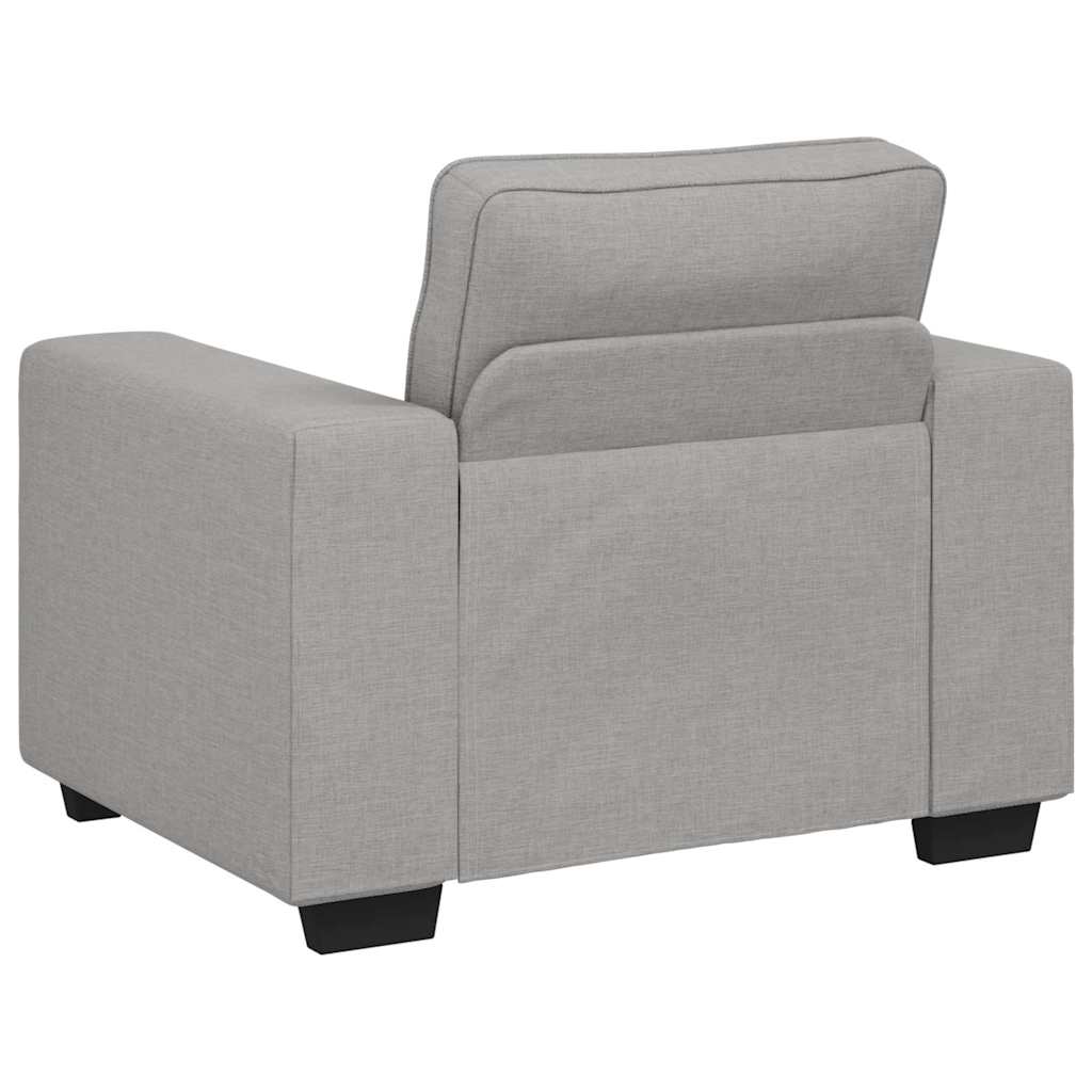Poltrona 60 cm tecido cinzento nuvem