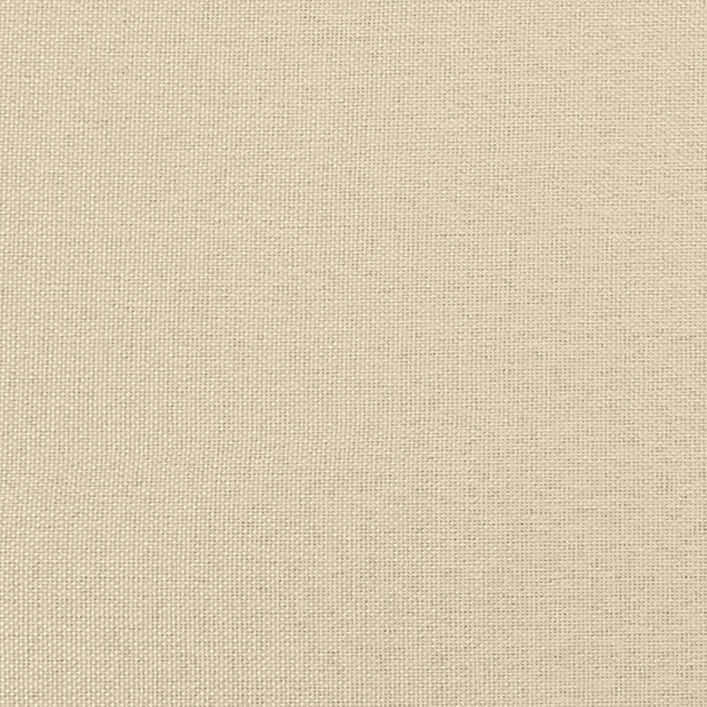Sofá de 2 lugares tecido 120 cm cor creme