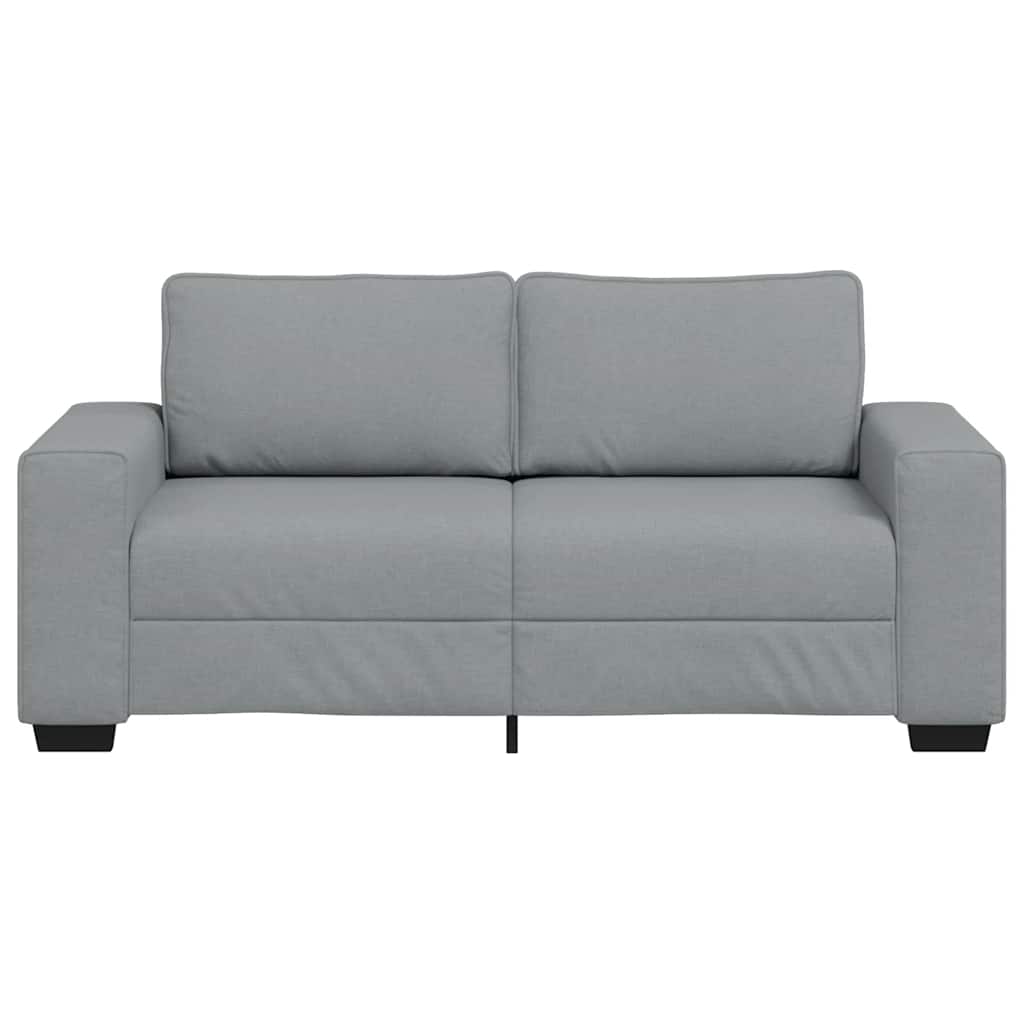 Sofá de 2 lugares em tecido 140 cm cinzento-claro
