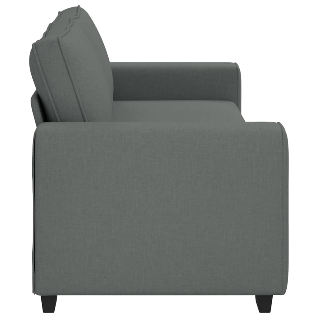 3-seater sofa 180 cm dark grey fabric