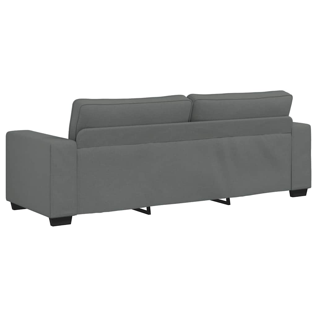 3-seater sofa 180 cm dark grey fabric