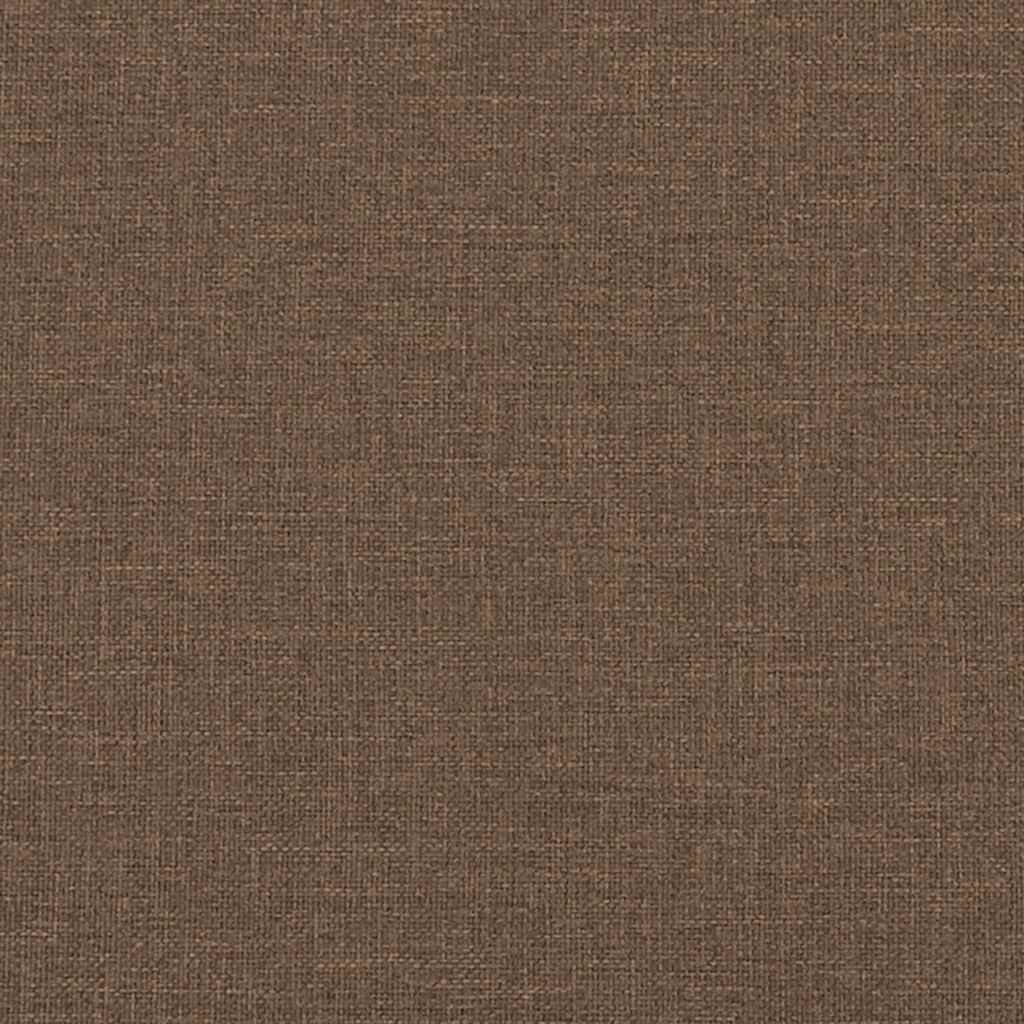 3-seater sofa in brown fabric 180 cm