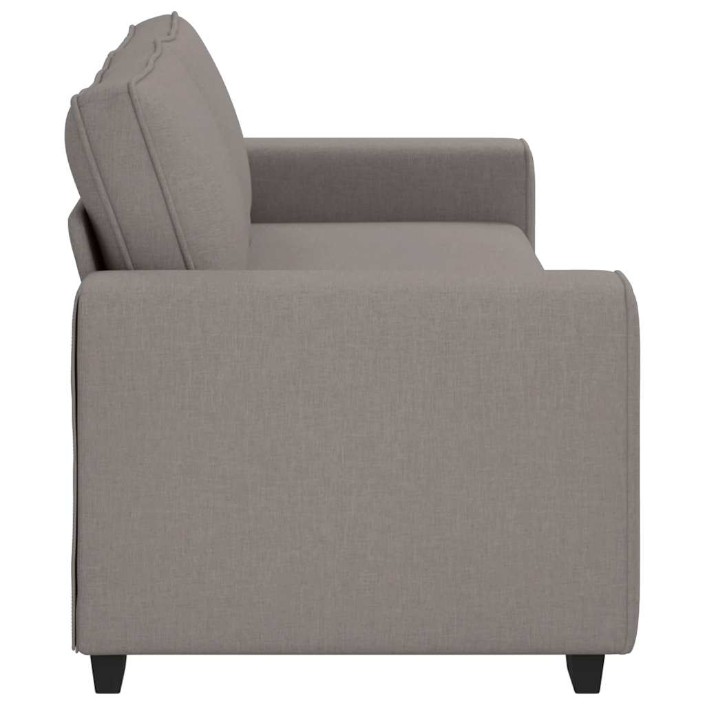 3-seater sofa in 180 cm grey-brown fabric