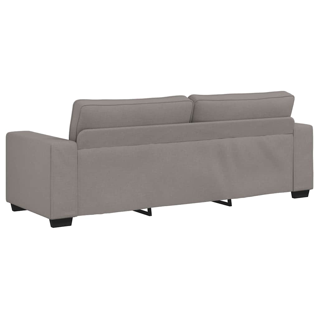 3-seater sofa in 180 cm grey-brown fabric
