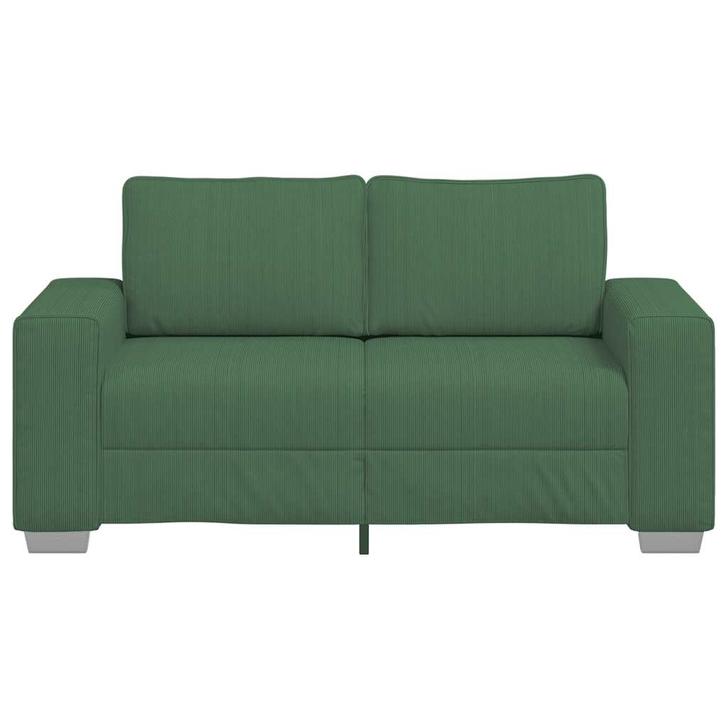 Sofá-luvas 120 cm tecido corduroy verde selva