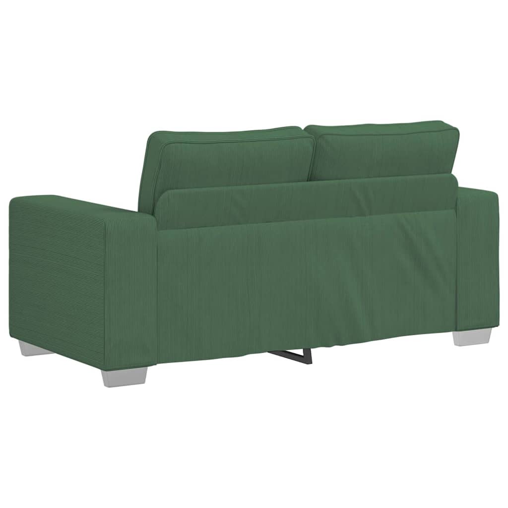 Sofá-luvas 120 cm tecido corduroy verde selva