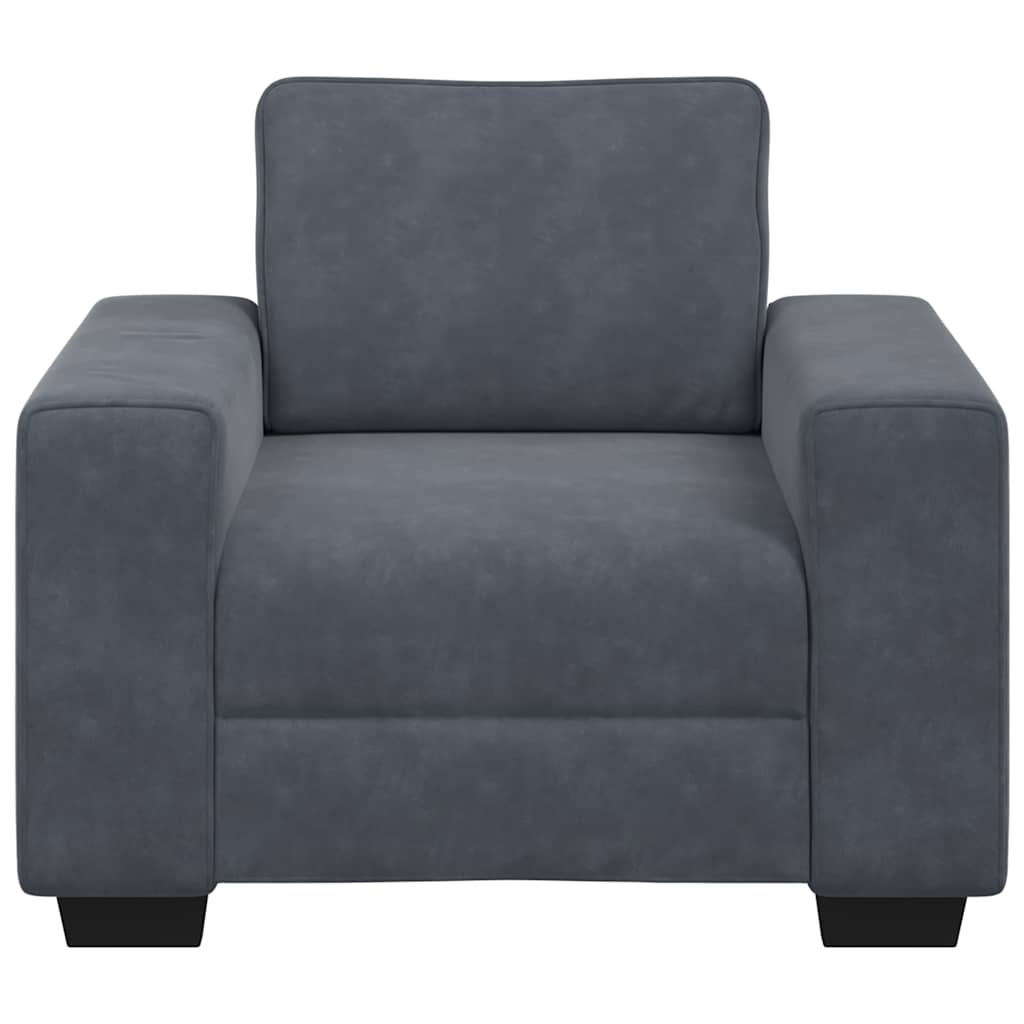 Poltrona 60 cm veludo verde-escuro