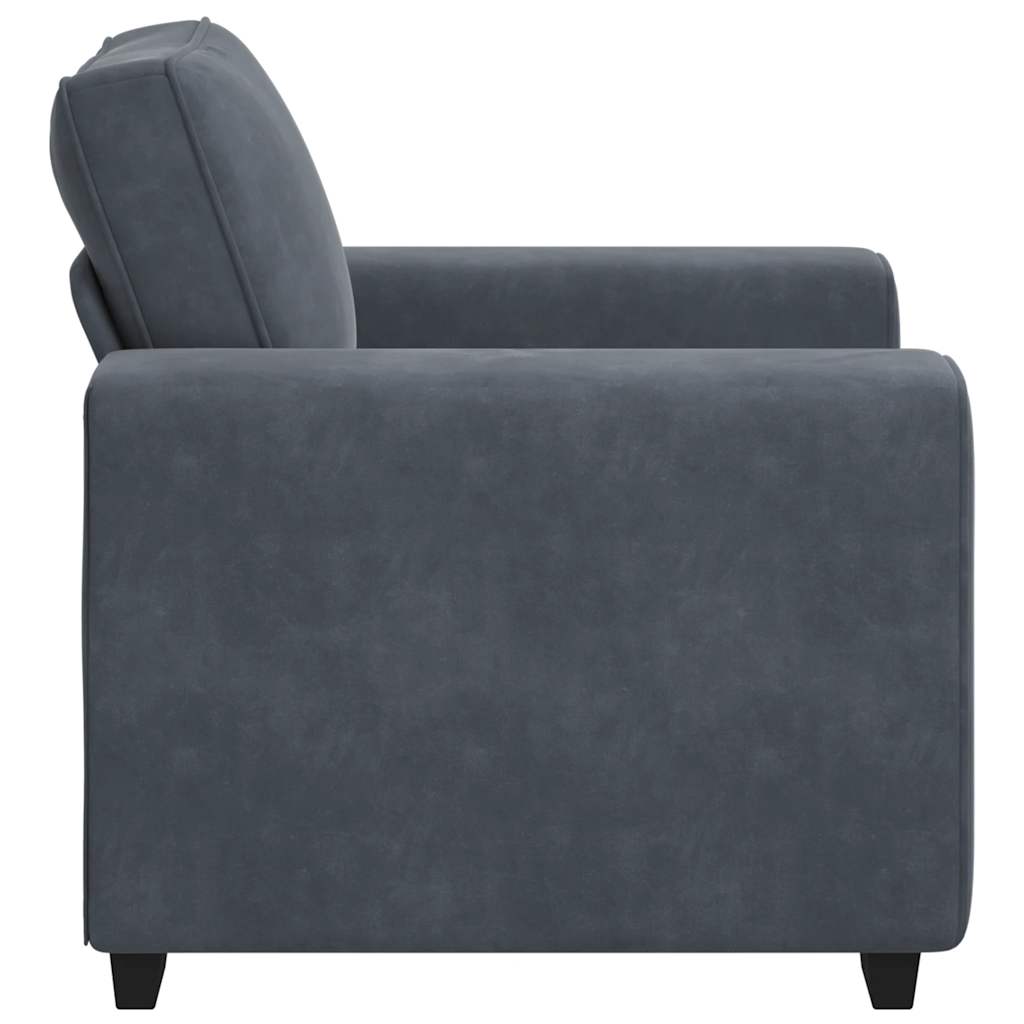 Poltrona 60 cm veludo verde-escuro