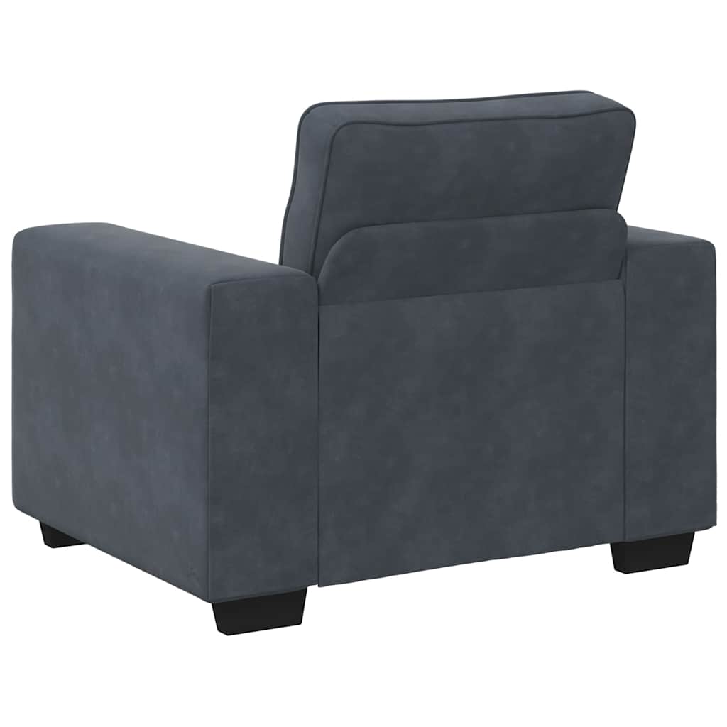 Poltrona 60 cm veludo verde-escuro
