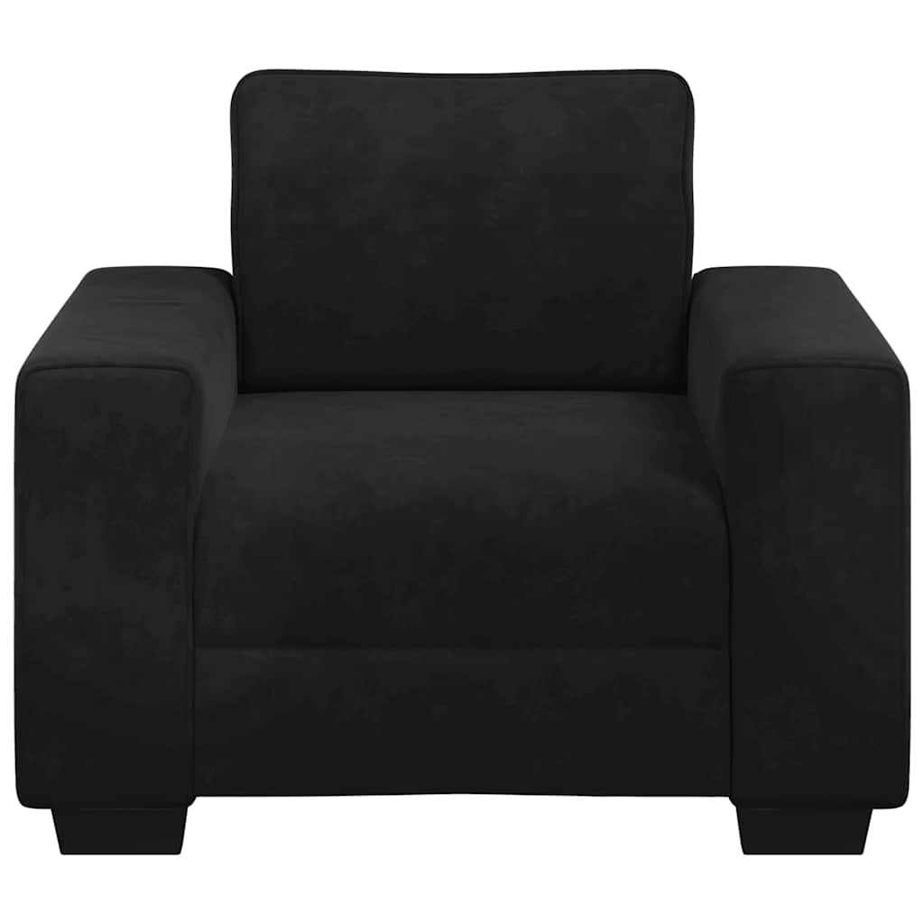 Poltrona 60 cm veludo preto