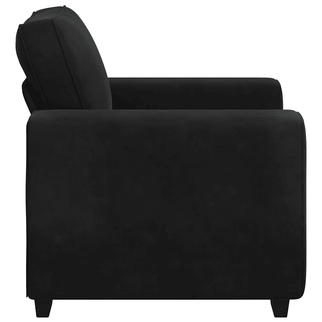 Poltrona 60 cm veludo preto
