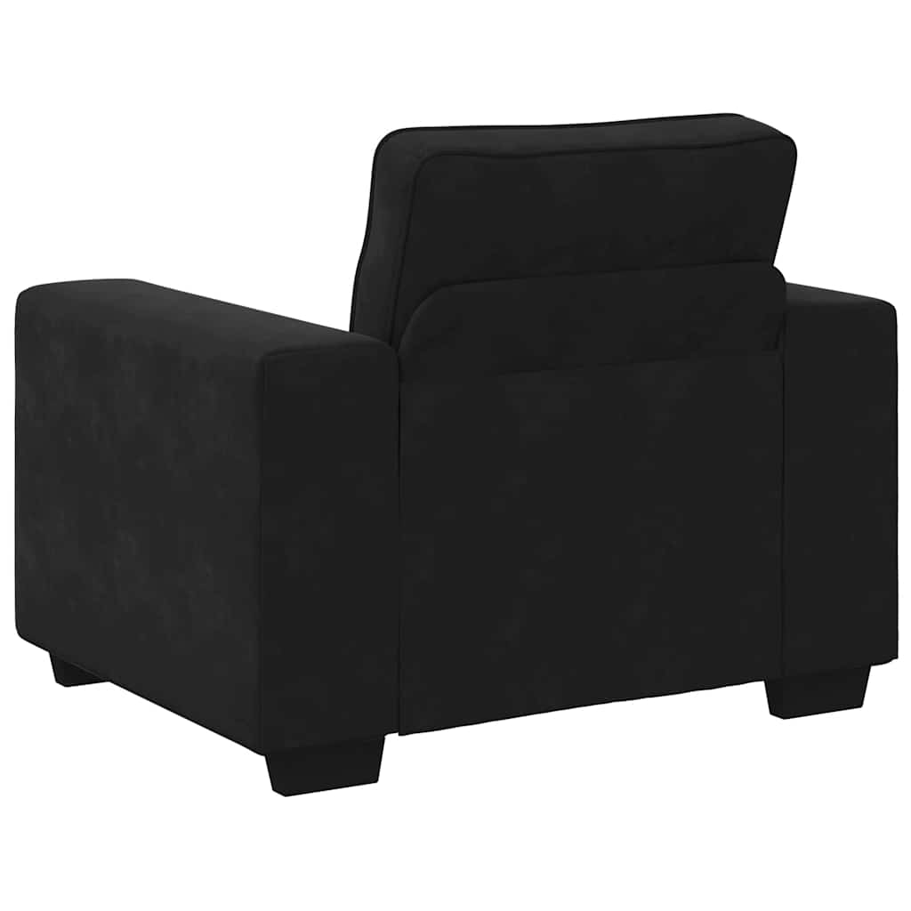 Poltrona 60 cm veludo preto