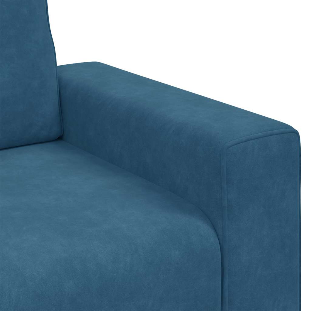 Poltrona 60 cm veludo azul