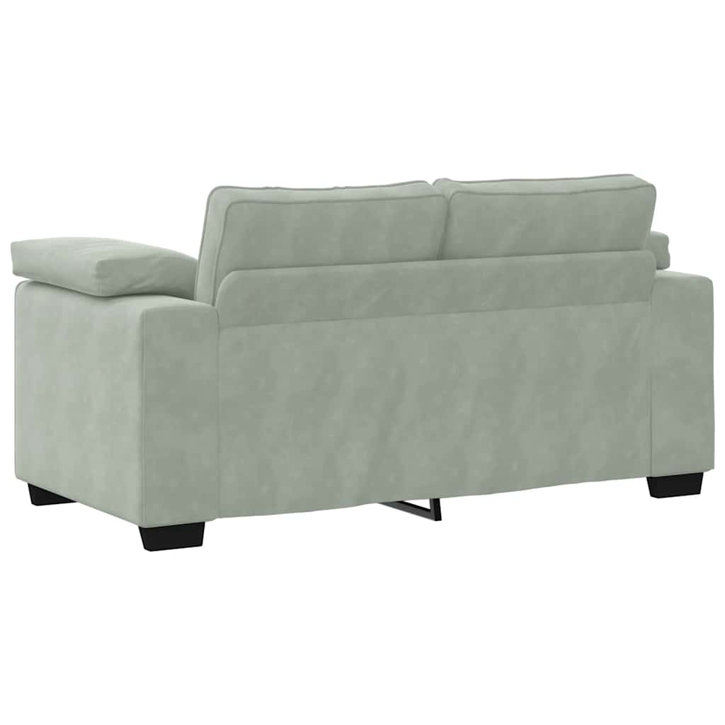 Sofá-luvas 120 cm veludo cinzento-claro