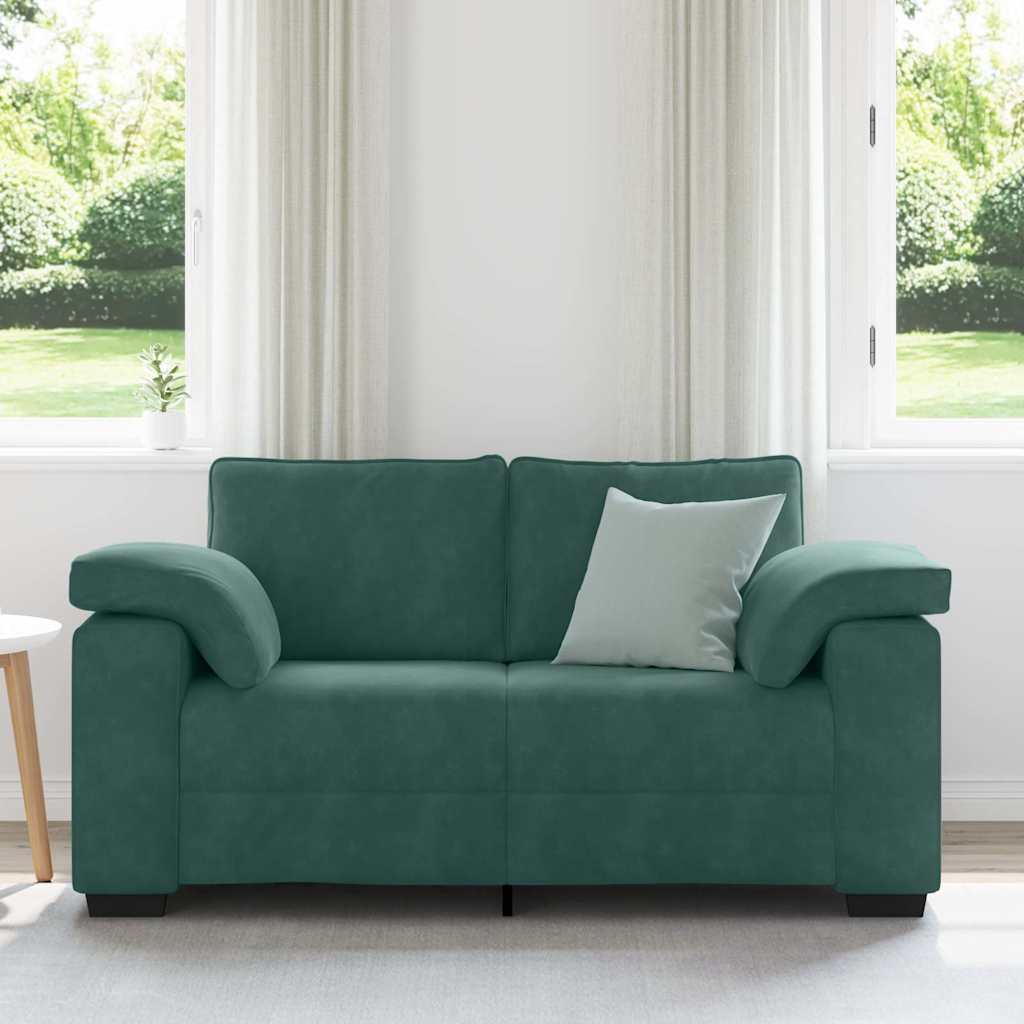 Sofá-luvas 120 cm veludo verde-escuro