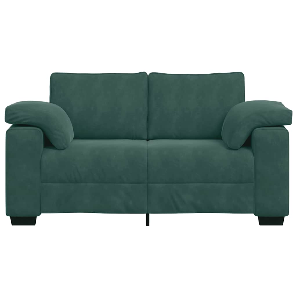 Sofá-luvas 120 cm veludo verde-escuro