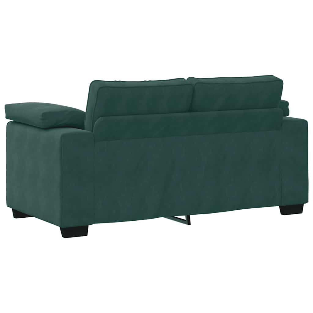 Sofá-luvas 120 cm veludo verde-escuro