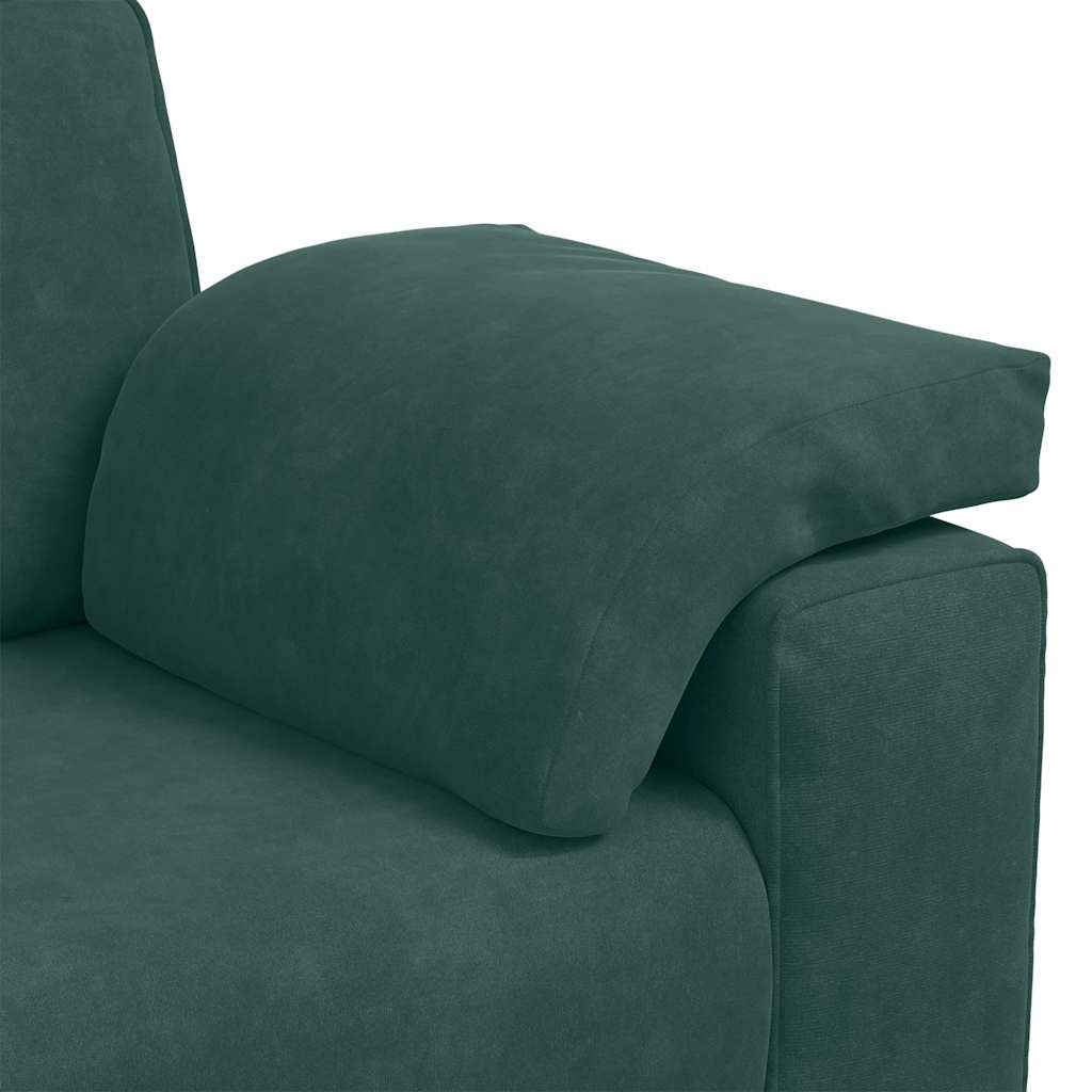 Sofá-luvas 120 cm veludo verde-escuro