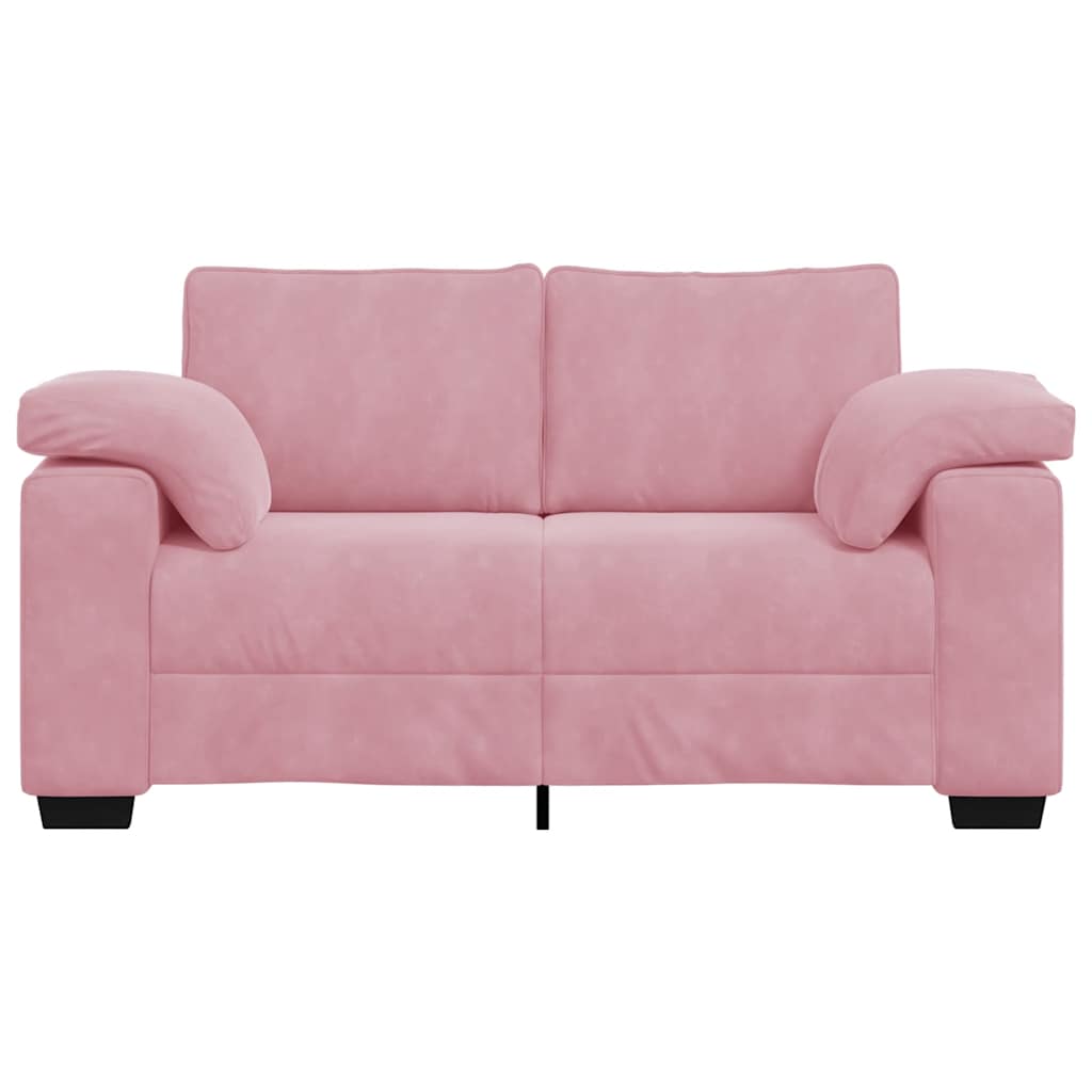 Sofá-luvas 120 cm veludo rosa