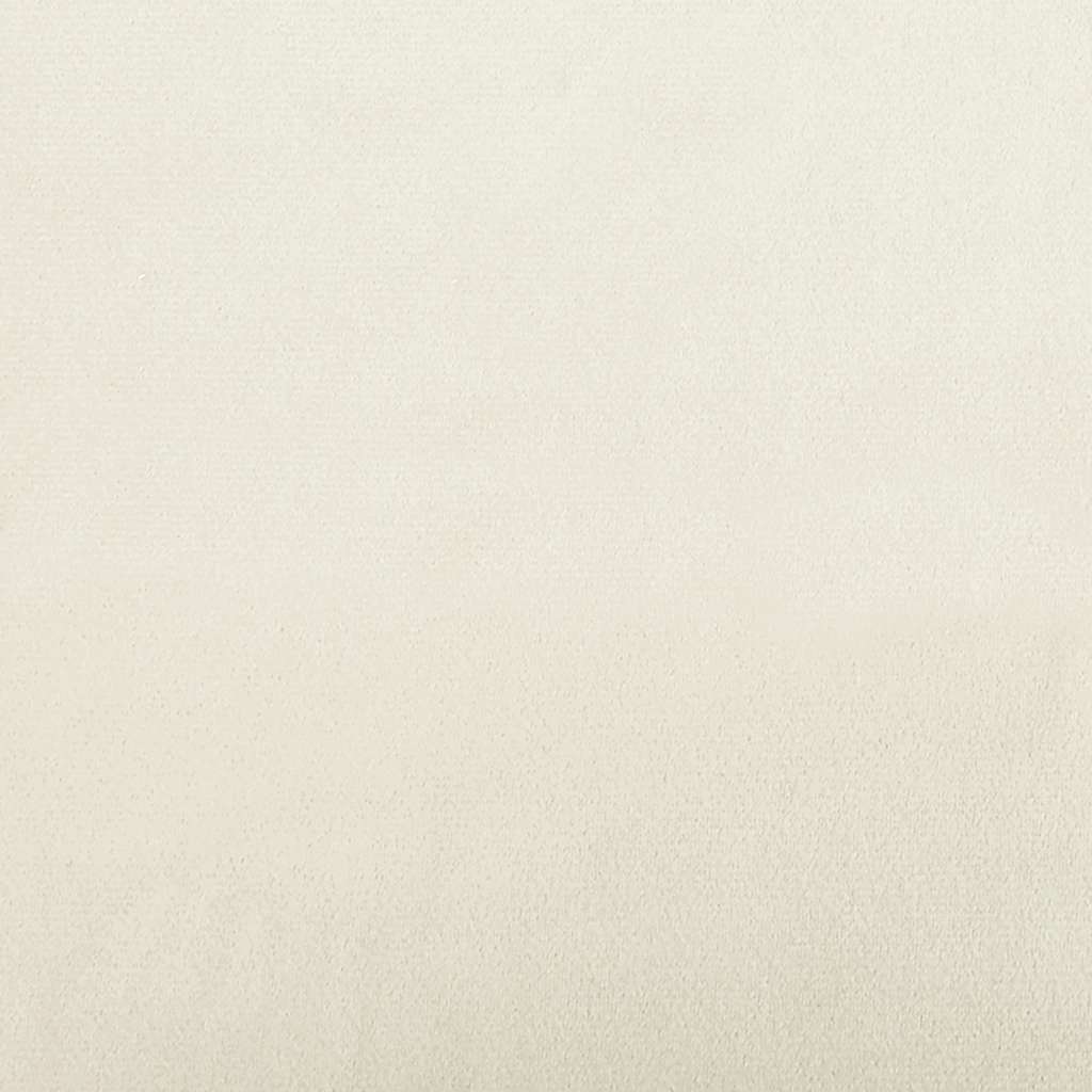 Sofá-luvas 120 cm veludo creme
