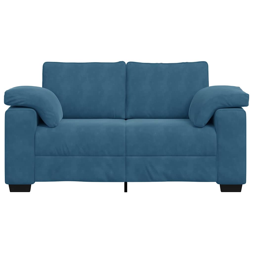 Sofá-luvas 120 cm veludo azul