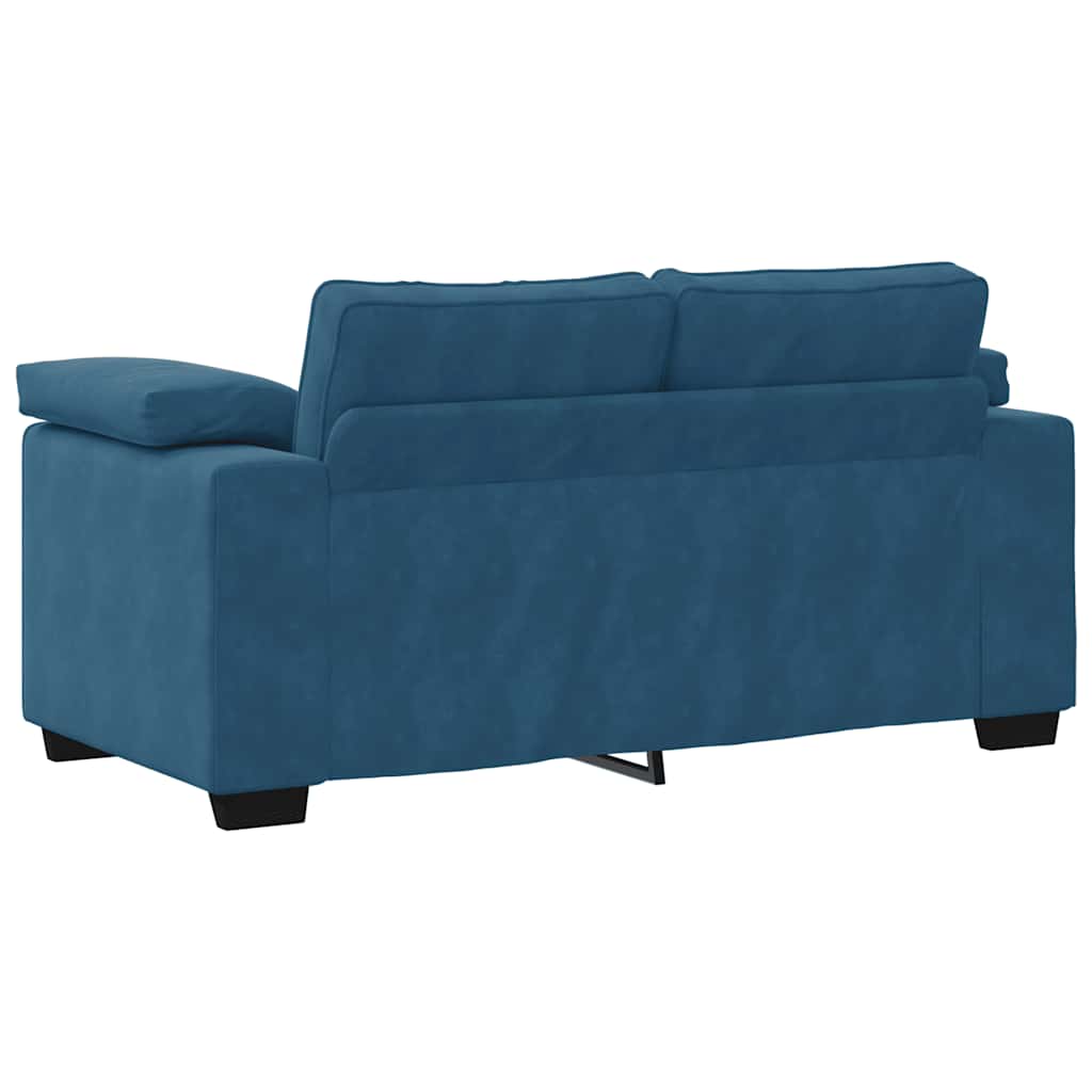 Sofá-luvas 120 cm veludo azul
