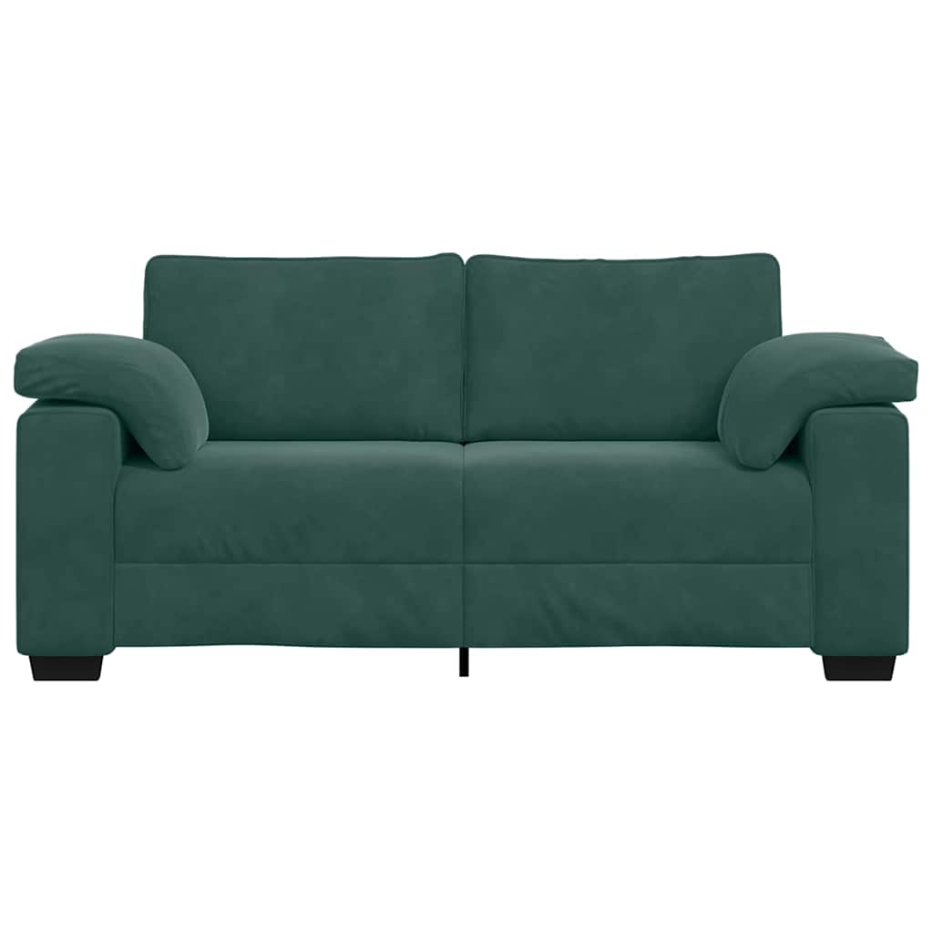 Sofá-luvas 140 cm veludo verde-escuro