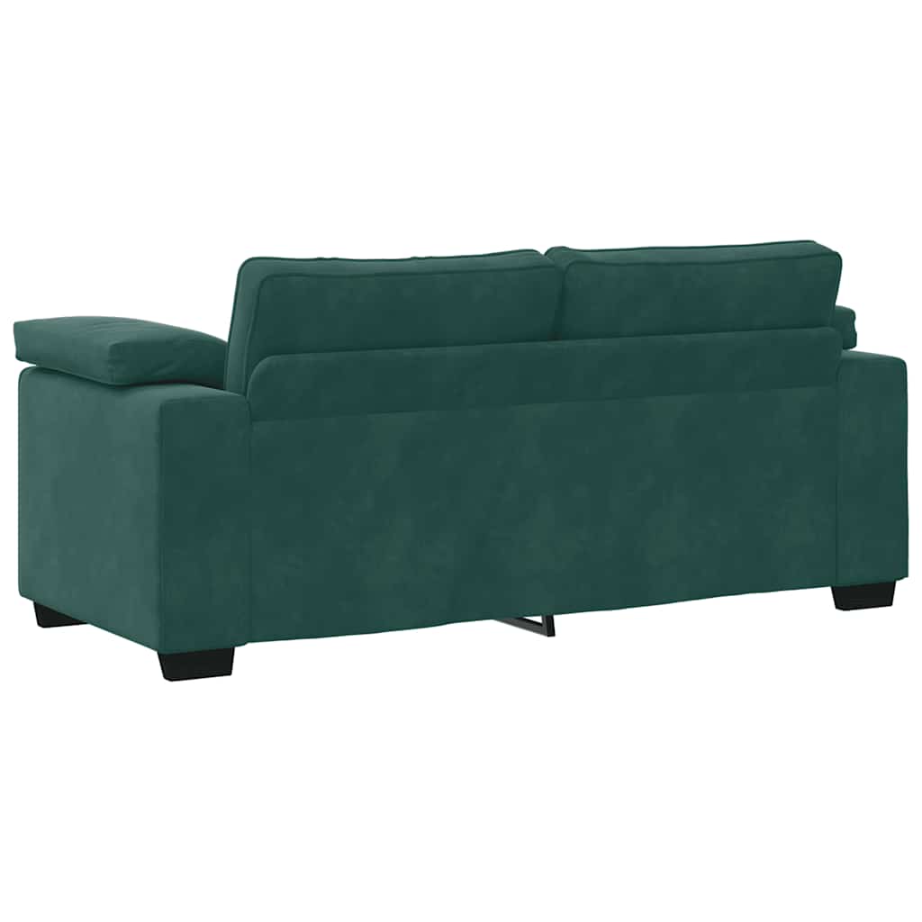 Sofá-luvas 140 cm veludo verde-escuro