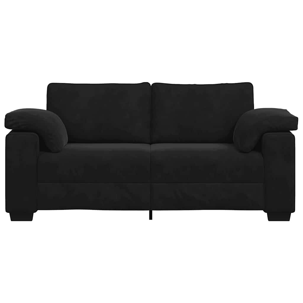 Sofá-luvas 140 cm veludo preto