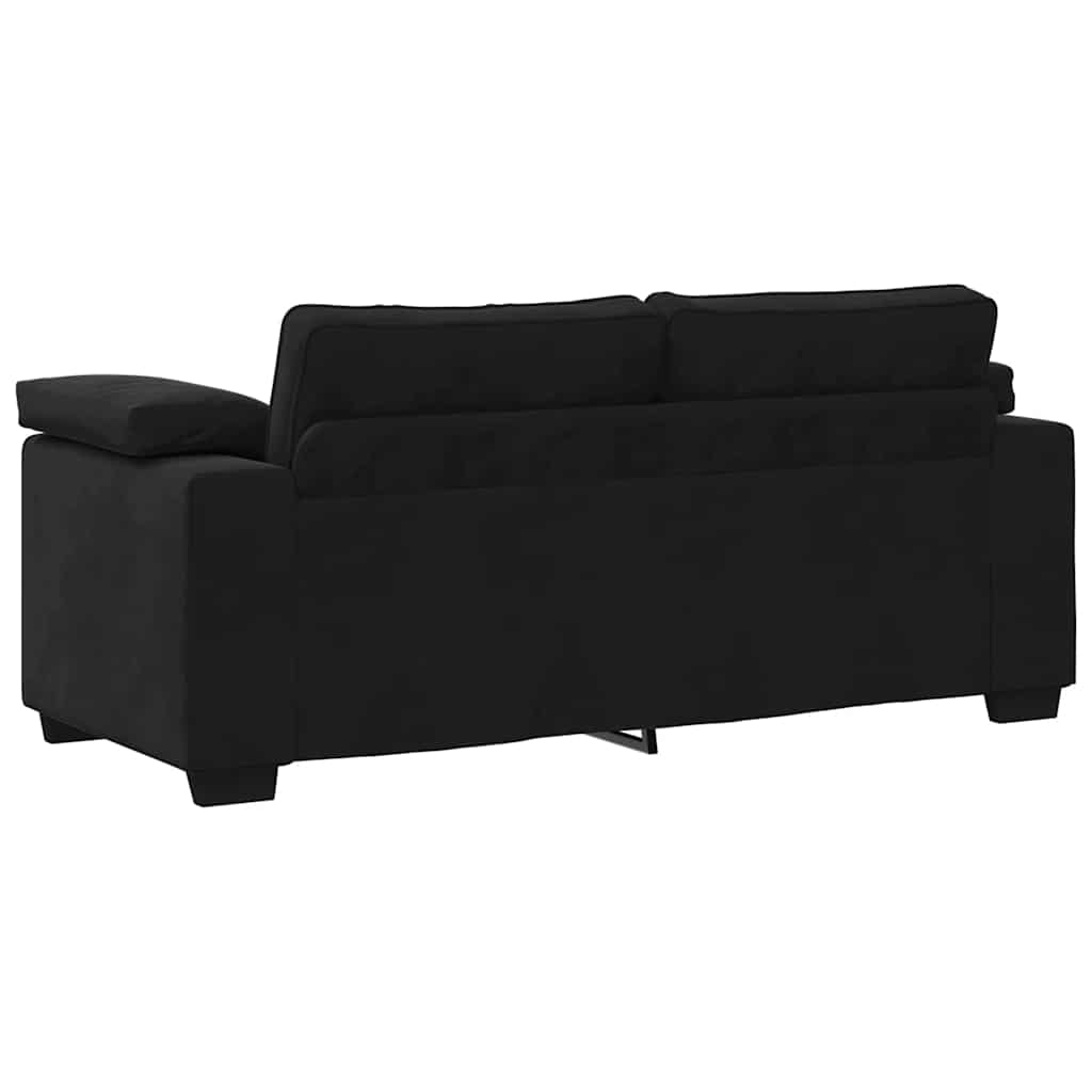 Sofá-luvas 140 cm veludo preto