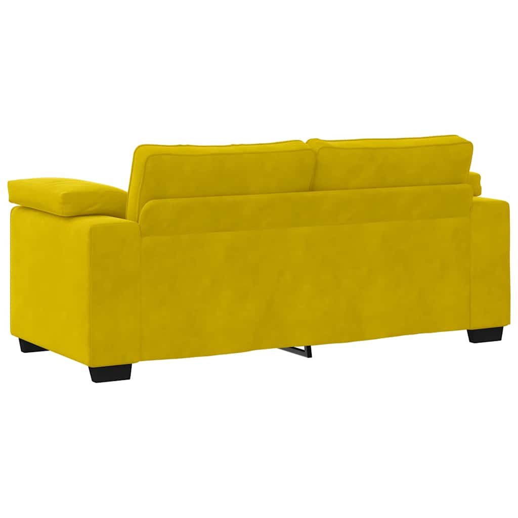 Sofá-luvas 140 cm veludo amarelo