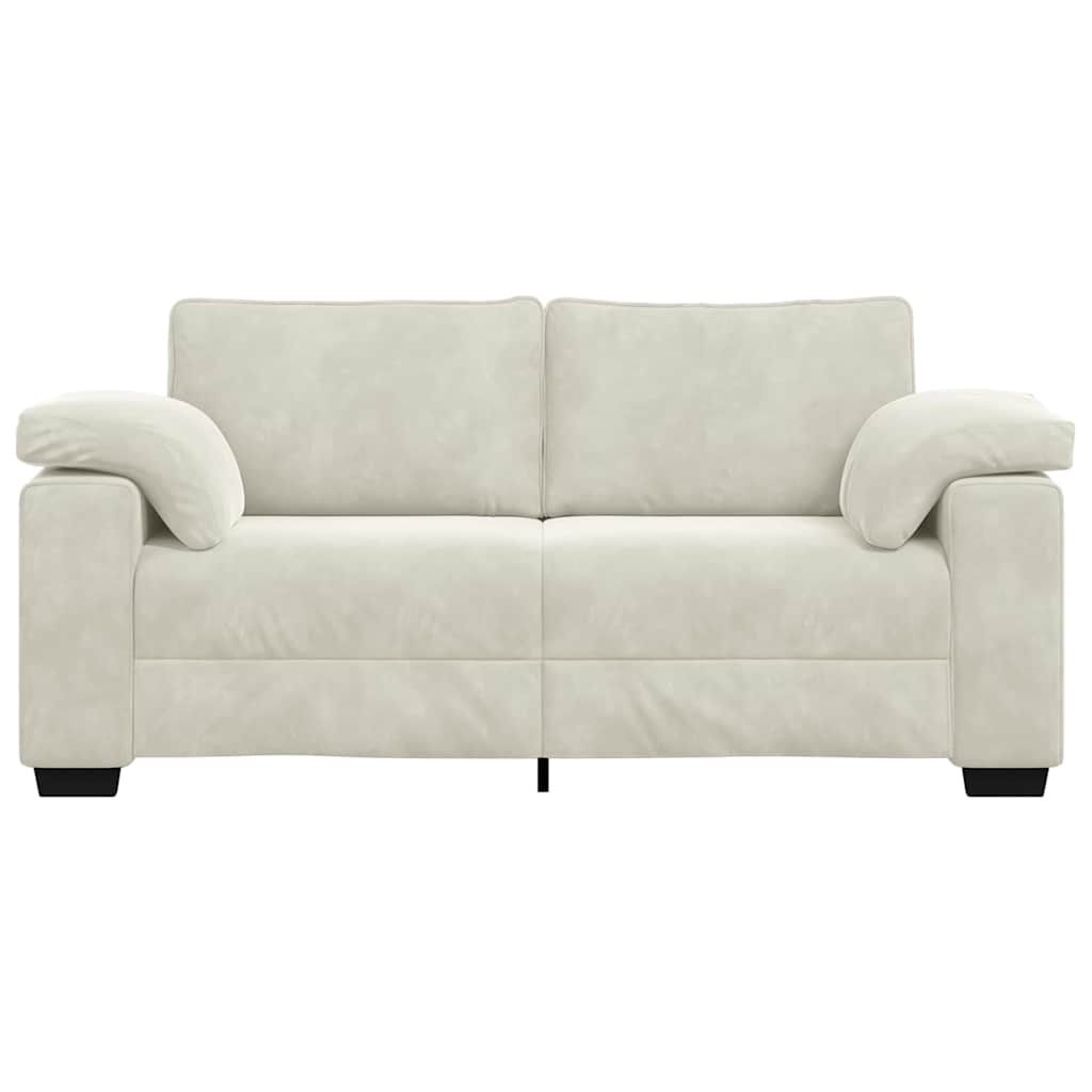Sofá-luvas 140 cm veludo creme