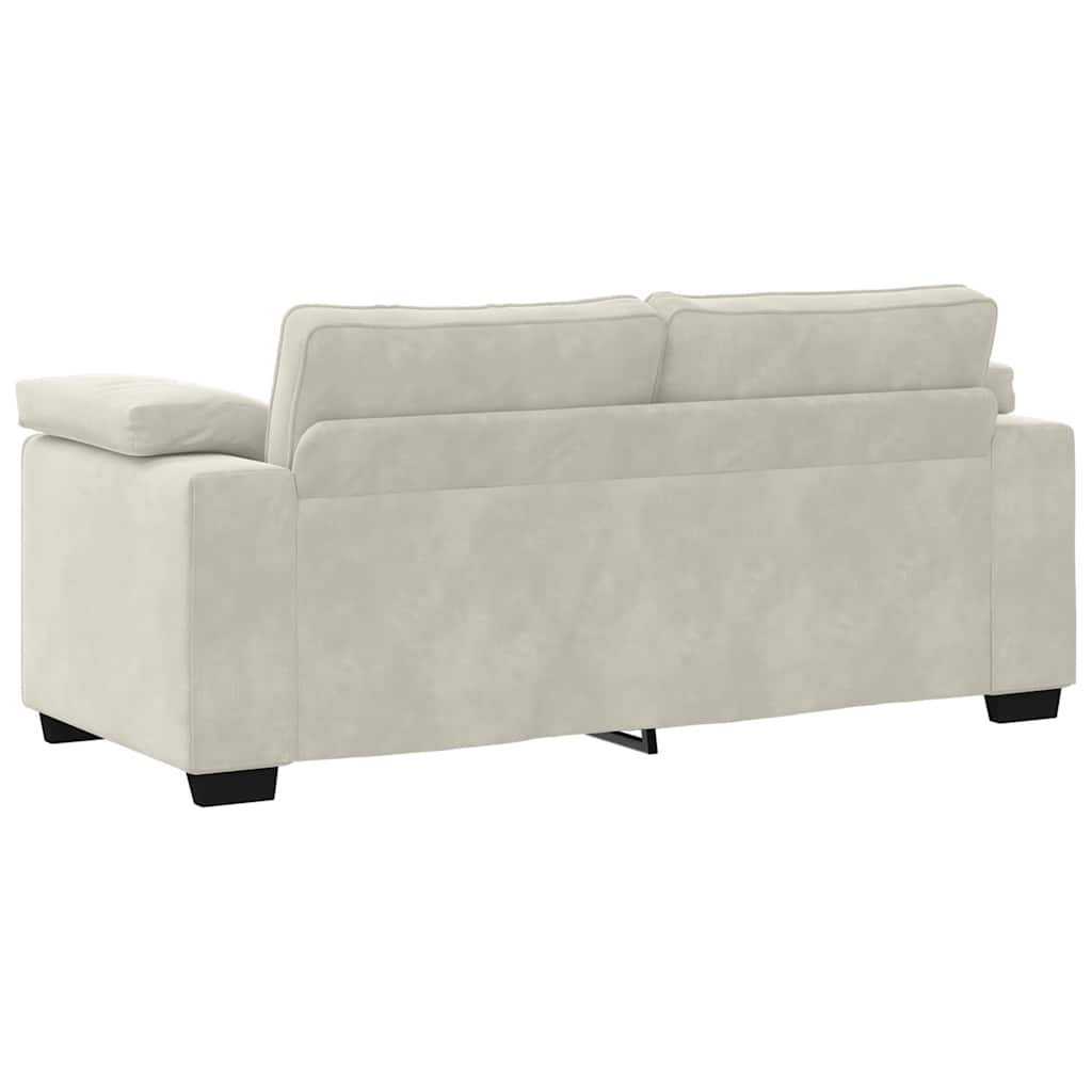 Sofá-luvas 140 cm veludo creme