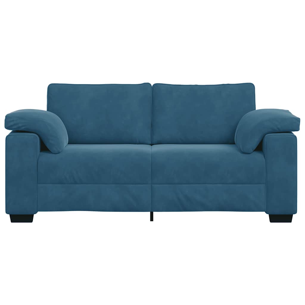Sofá-luvas 140 cm veludo azul