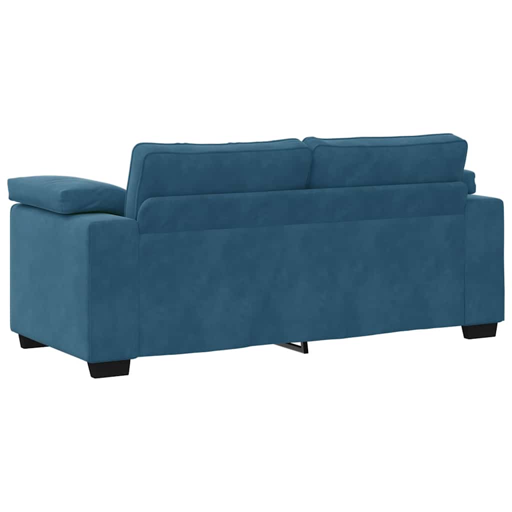 Sofá-luvas 140 cm veludo azul