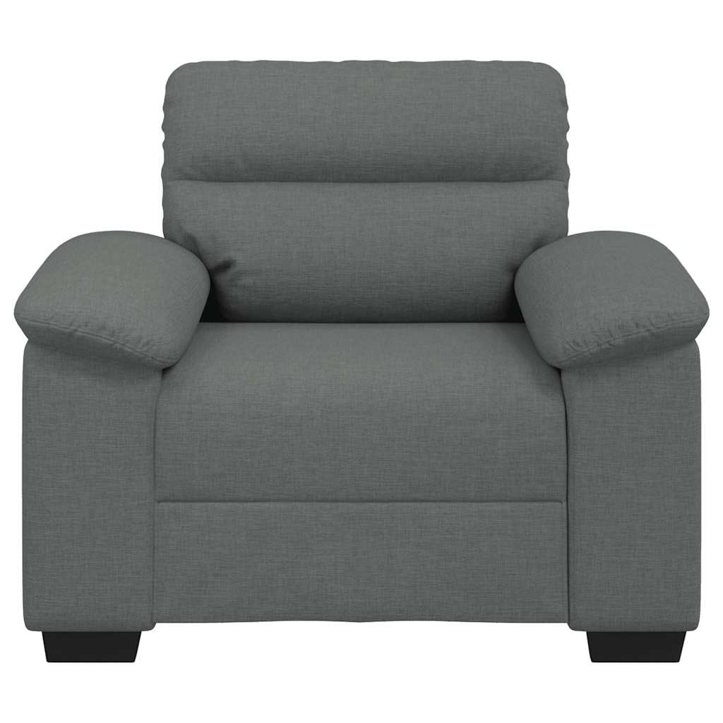 Poltrona 60 cm tecido cinzento-escuro