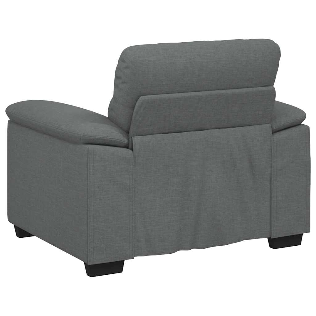 Poltrona 60 cm tecido cinzento-escuro