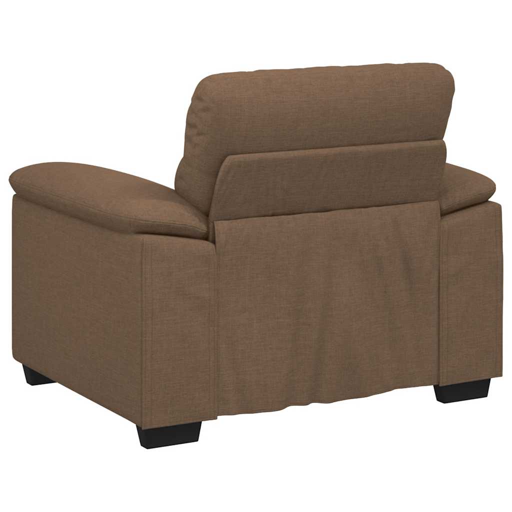 Poltrona 60 cm tecido castanho