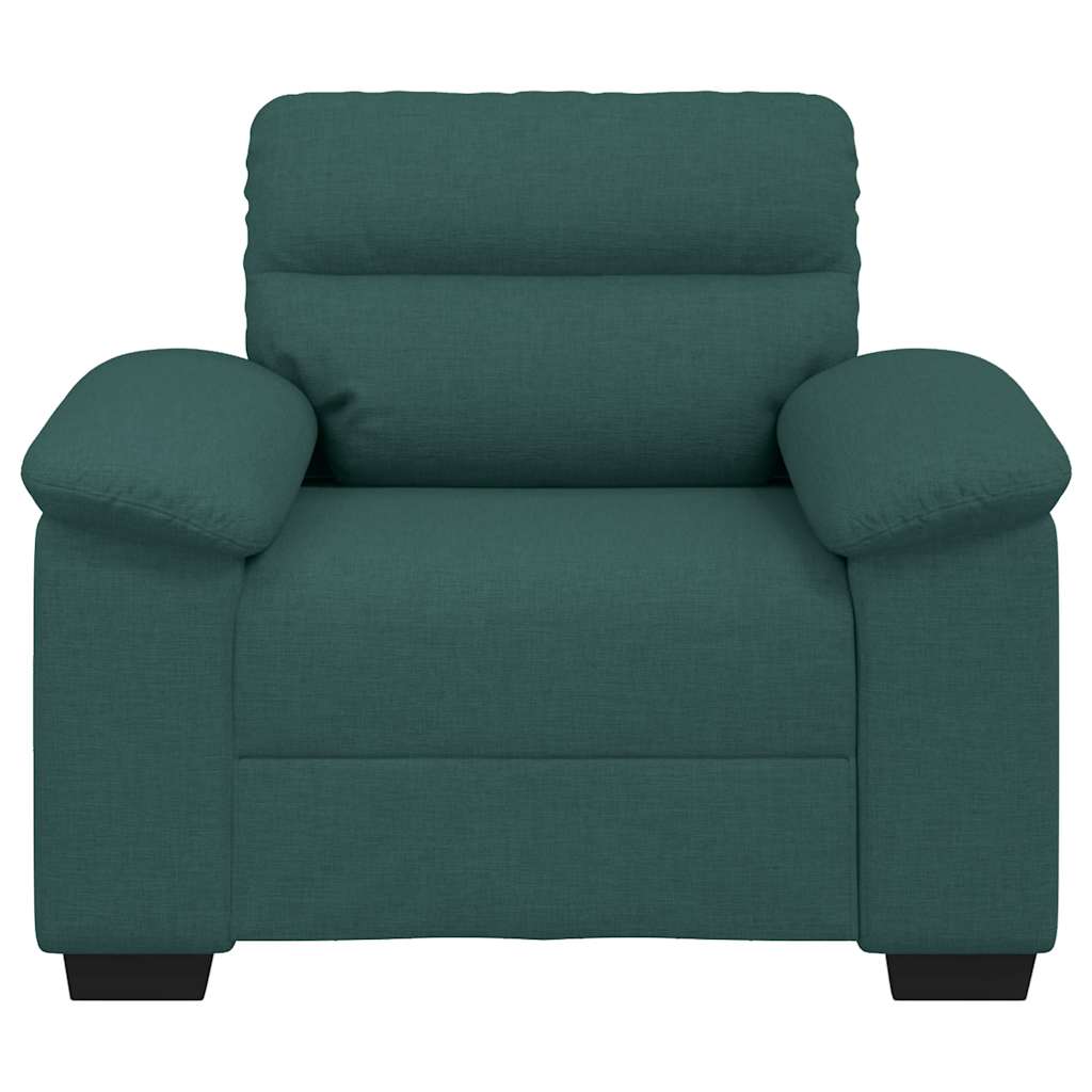 Poltrona 60 cm tecido verde-escuro