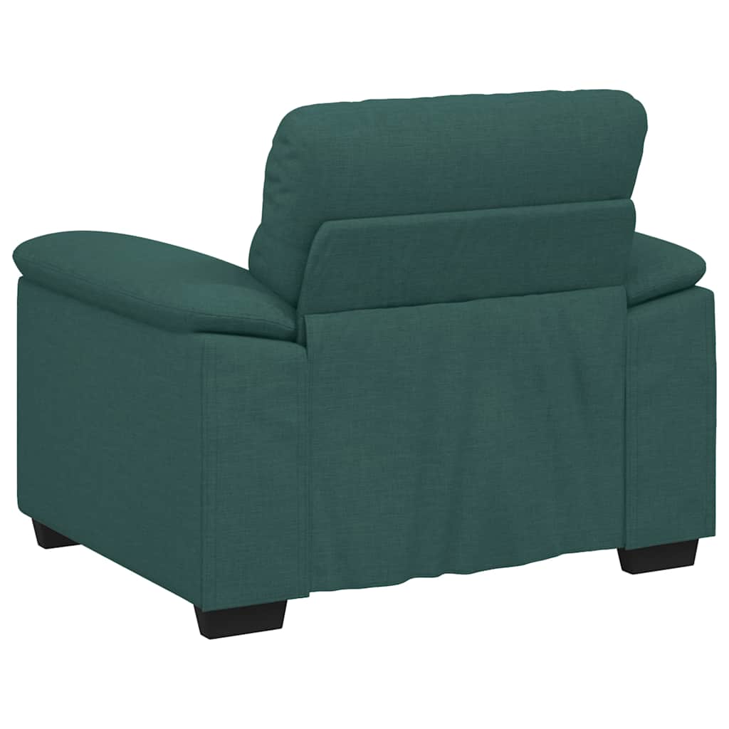 Poltrona 60 cm tecido verde-escuro