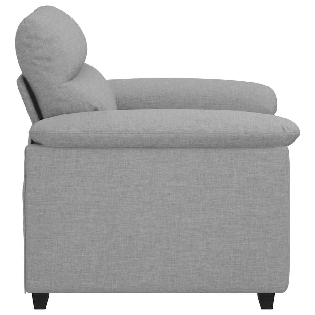 Poltrona 60 cm tecido cinzento nuvem