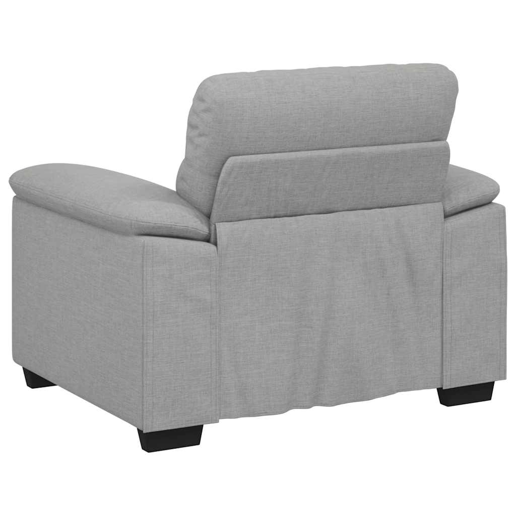 Poltrona 60 cm tecido cinzento nuvem