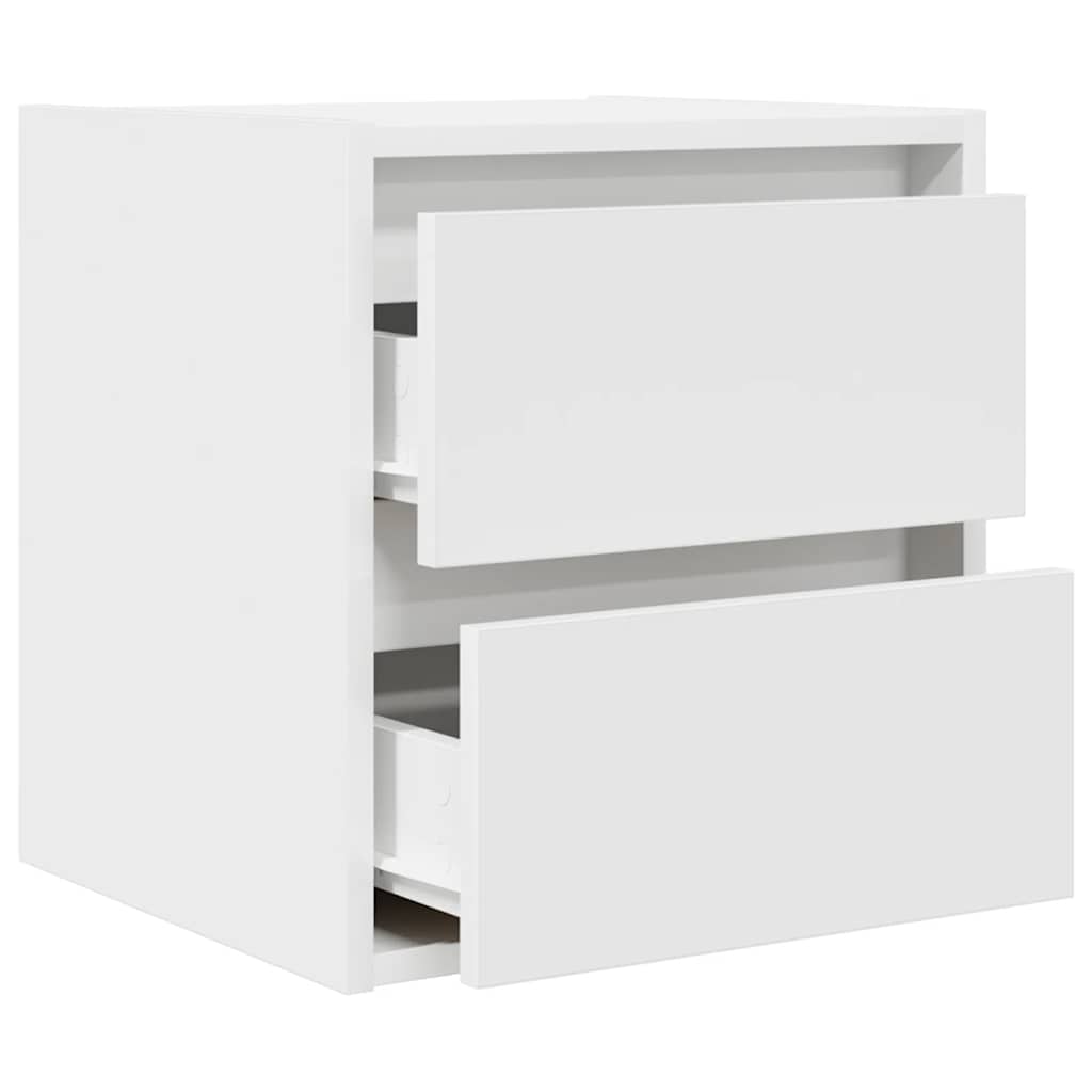 Mesa de cabeceira de parede 38x34x40 cm branco